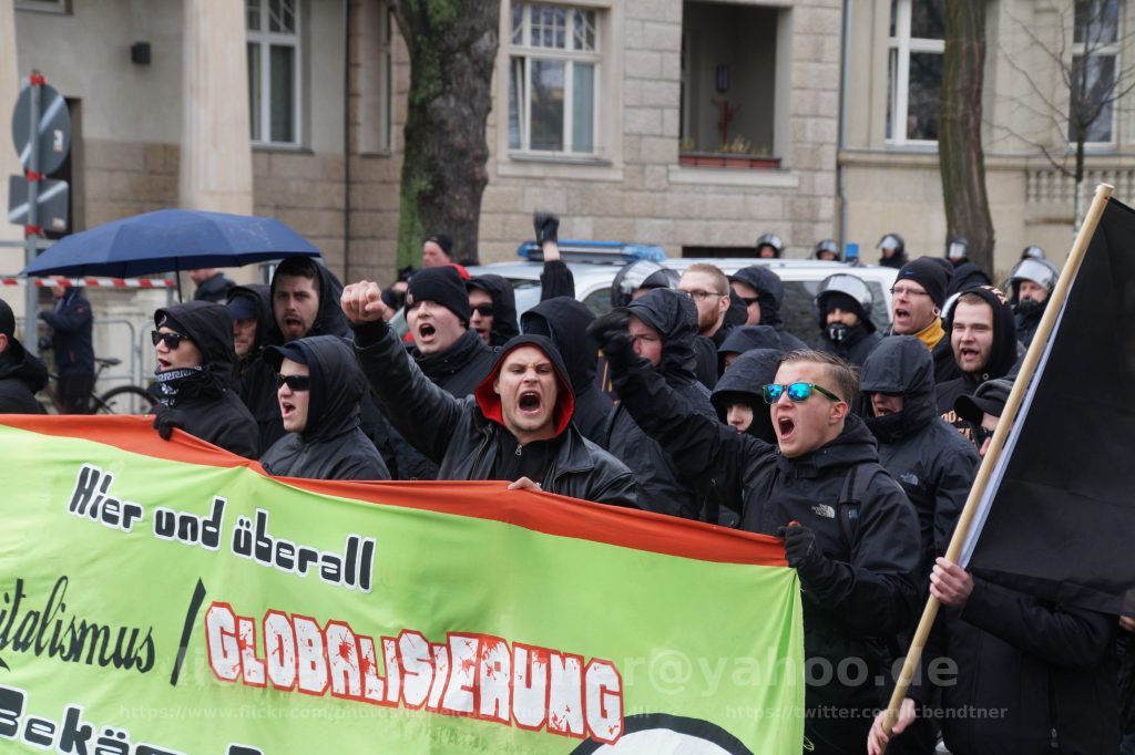 vorne rechts: Lasse Richei und Pierre Bauer, 18.3.2017 in Leipzig